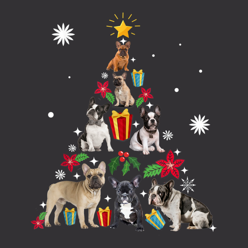 French Bulldog Christmas Tree Dog Xmas Vintage Short | Artistshot