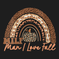 Womens Funny Women Men Autumn Seasons Lover Milf Man I Love Fall V Nec Classic T-shirt | Artistshot