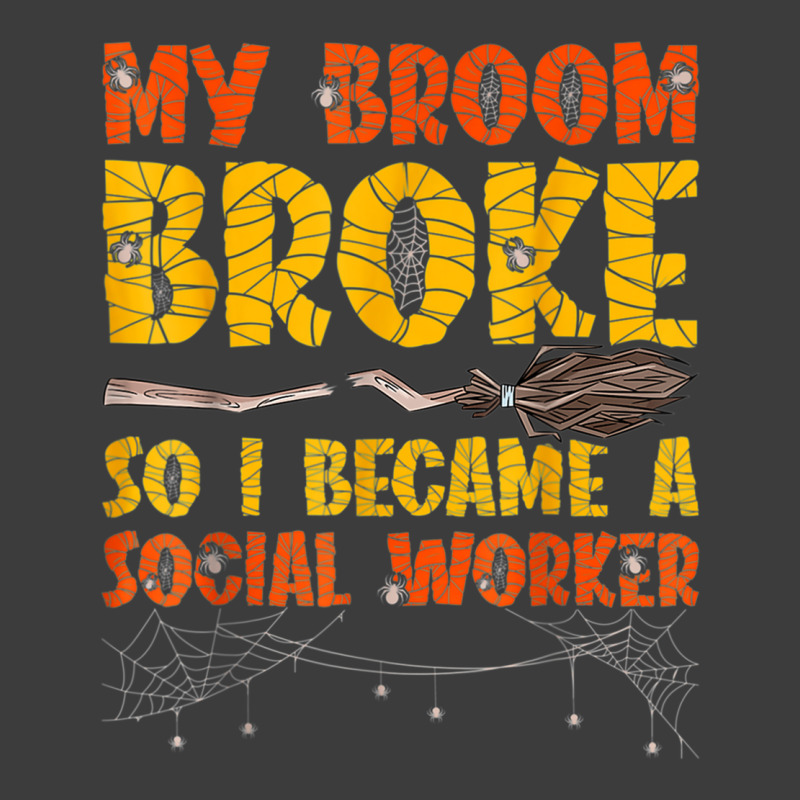 My Broom Broke So I Became A Social Worker Halloween Men's Polo Shirt | Artistshot