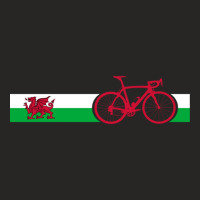 Bike Stripes Wales Ladies Fitted T-shirt | Artistshot