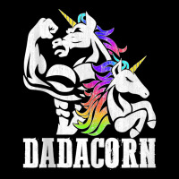 Manly Unicorn Muscle Dad And Daughter Dadacorn Fathers Day Tank Top Kids Cap | Artistshot