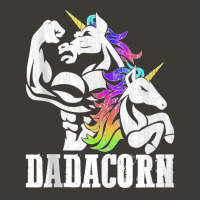 Manly Unicorn Muscle Dad And Daughter Dadacorn Fathers Day Tank Top Bucket Hat | Artistshot