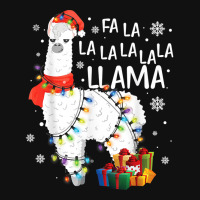 Fa La La Llama Funny Christmas Christmas Lllama Lover Portrait Canvas Print | Artistshot