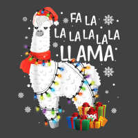 Fa La La Llama Funny Christmas Christmas Lllama Lover Vintage T-shirt | Artistshot