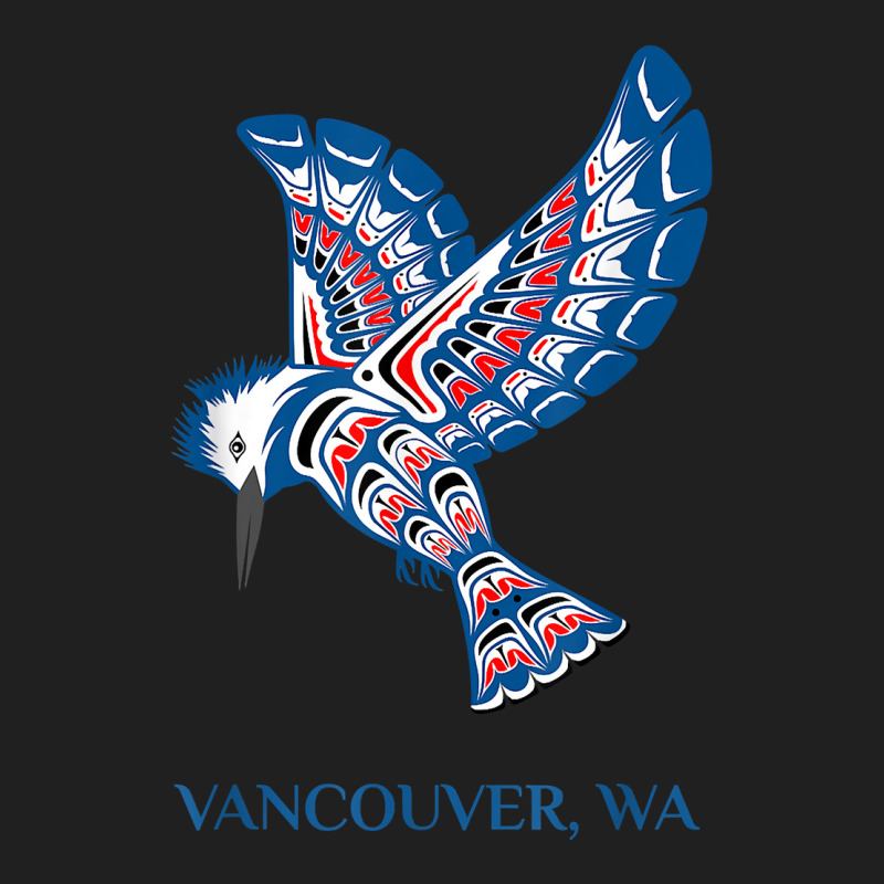 Vancouver Washington Native American Kingfisher Bird T Shirt Ladies Polo Shirt by cm-arts | Artistshot