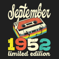 70th Birthday September 1952 Retro Cassette Limited Edition Drawstring Bags | Artistshot