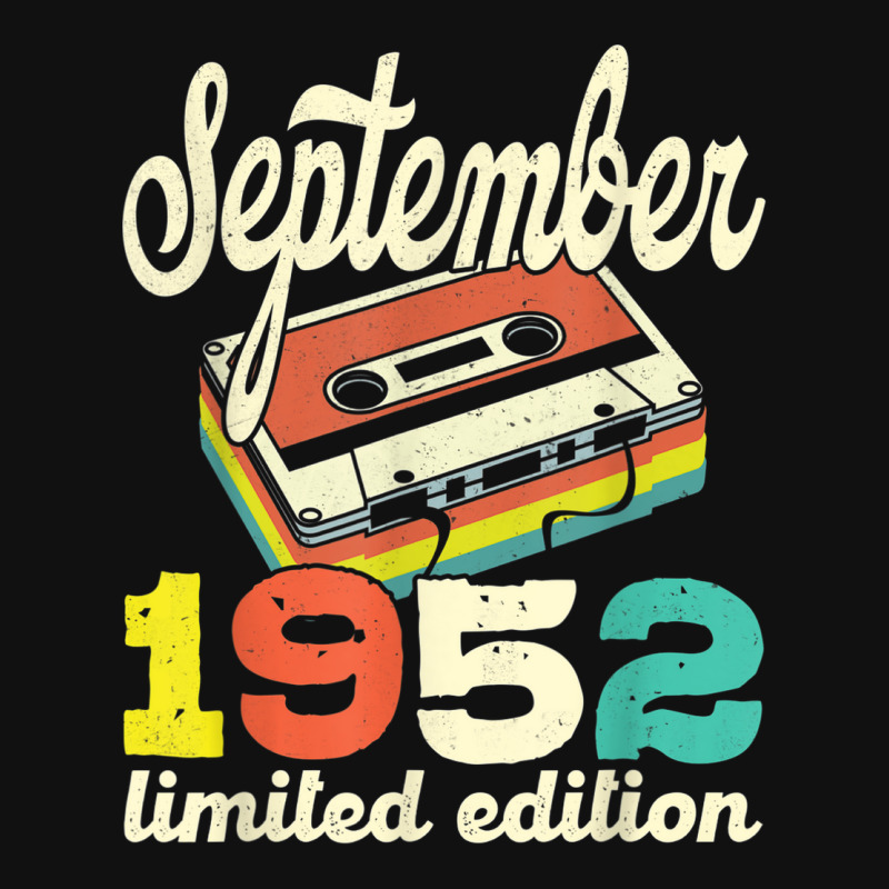 70th Birthday September 1952 Retro Cassette Limited Edition Skinny Tumbler | Artistshot