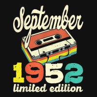 70th Birthday September 1952 Retro Cassette Limited Edition Mousepad | Artistshot