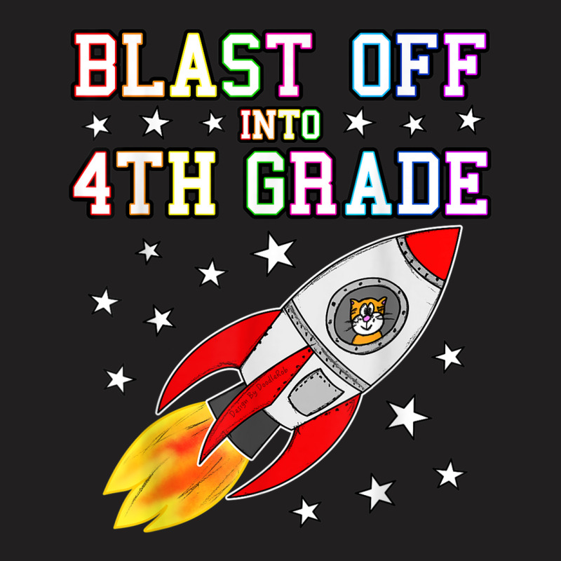 4th Grade Rocket T-Shirt by Color | Artistshot