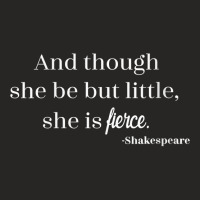 Womens Though She May Be Little But She's Fierce Shakespeare Quote V N Ladies Fitted T-shirt | Artistshot