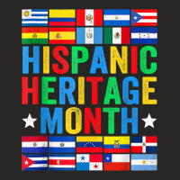 Latin Countries Flag Hispanic Heritage Month Latino Pride Ladies Fitted T-shirt | Artistshot