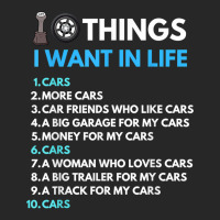 10 Things I Want In My Life Cars More Cars Funny Car Guy Men's T-shirt Pajama Set | Artistshot