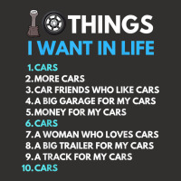 10 Things I Want In My Life Cars More Cars Funny Car Guy Champion Hoodie | Artistshot