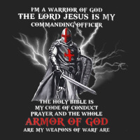 Womens I'm A Warrior Of God The Lord Jesus Is My Commanding Officer V 3/4 Sleeve Shirt | Artistshot