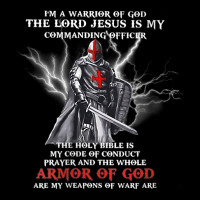 Womens I'm A Warrior Of God The Lord Jesus Is My Commanding Officer V Zipper Hoodie | Artistshot