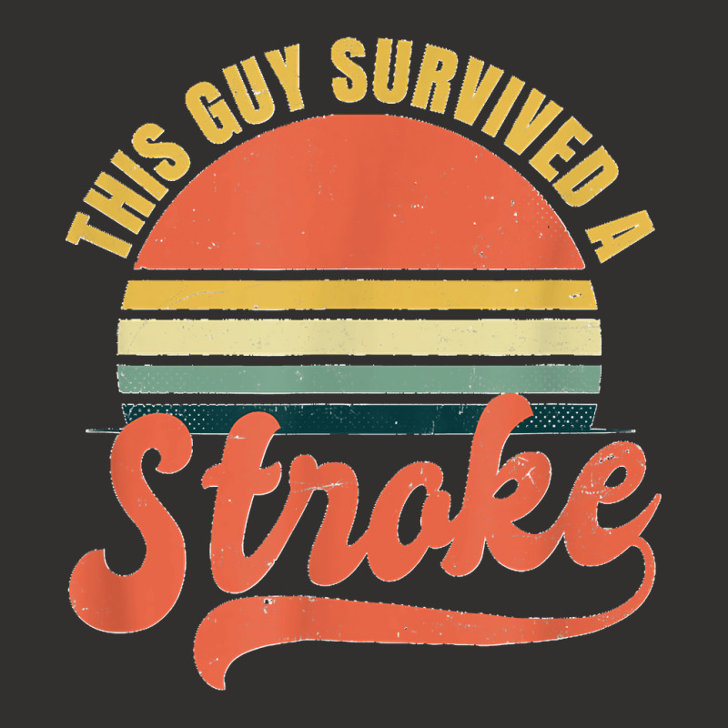 Stroke Survivor Design Vintage Retro Survived Guy Gift Champion Hoodie | Artistshot