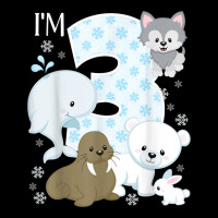 Arctic Animals 3rd Birthday Polar Bear Walrus Fox Sea Theme Maternity Scoop Neck T-shirt | Artistshot