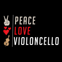 Peace Love Violoncello Music Instrument Cello Instrument Youth Sweatshirt | Artistshot