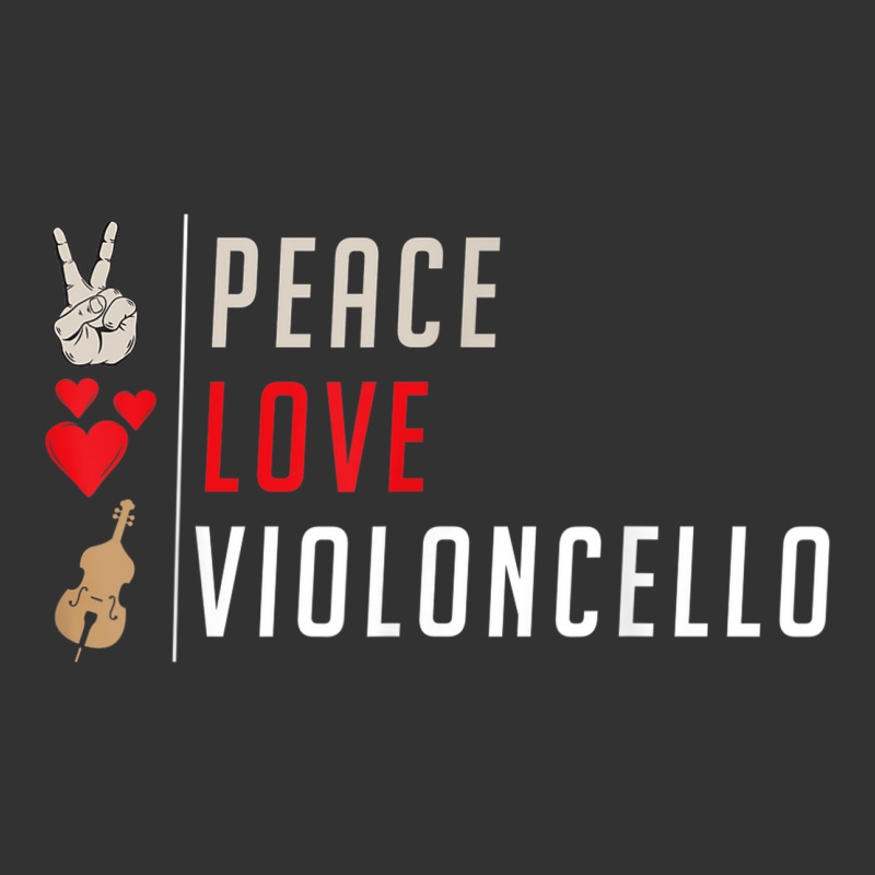 Peace Love Violoncello Music Instrument Cello Instrument Baby Bodysuit by Dapper | Artistshot