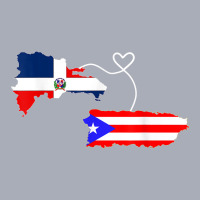 Half Puerto Rican Half Dominican Flag Map Combined Pr Rd Tank Dress | Artistshot