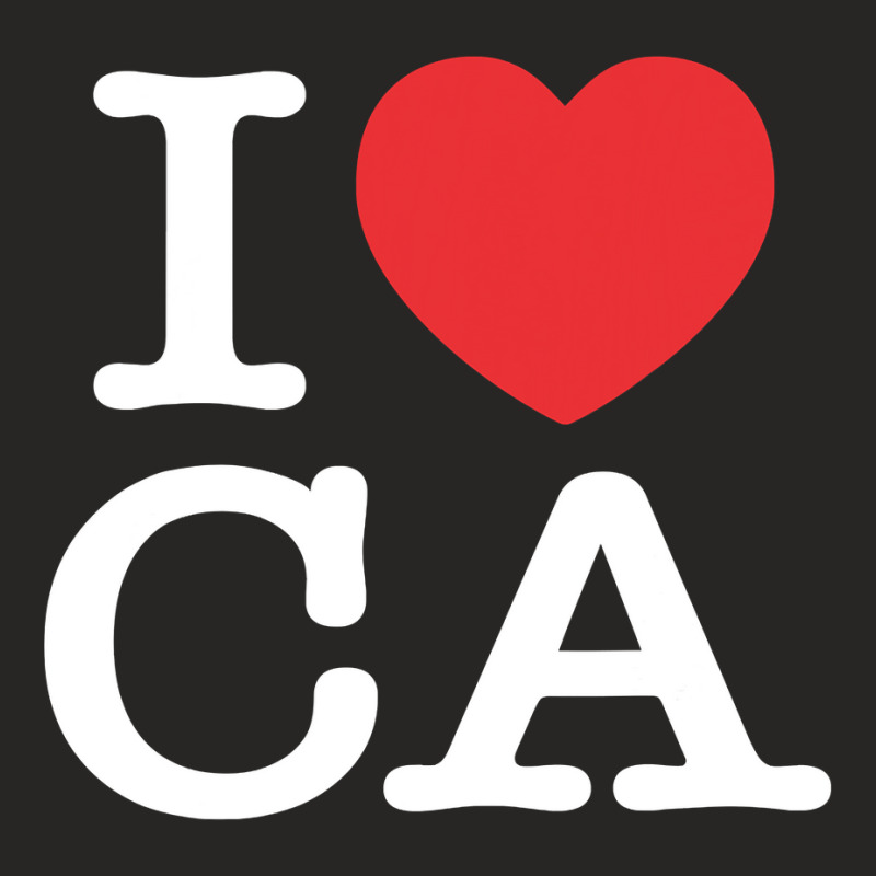 I Heart Ca Love California Ladies Fitted T-Shirt by cm-arts | Artistshot