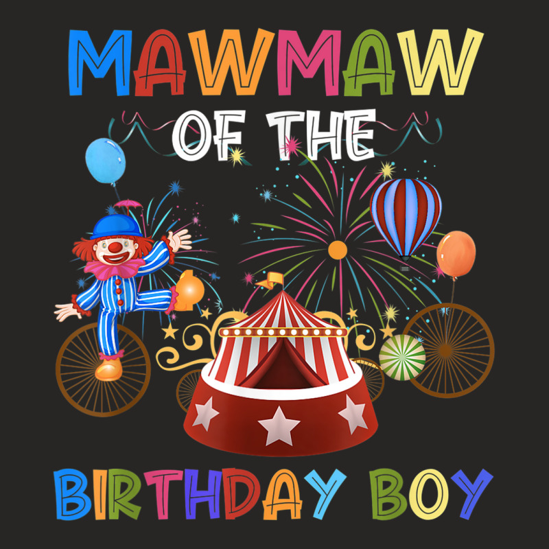 Mawmaw Of The Birthday Boy Ringmaster Circus Birthday Party Ladies Fitted T-Shirt by Aquarius | Artistshot