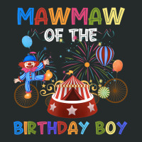 Mawmaw Of The Birthday Boy Ringmaster Circus Birthday Party Women's Triblend Scoop T-shirt | Artistshot