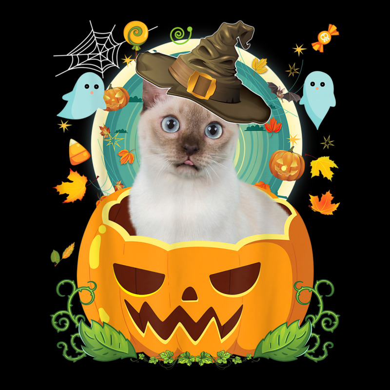 Happy Halloween Pumpkin Tonkinese Cat Witch Cute Hat Lover Baby Tee | Artistshot