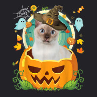 Happy Halloween Pumpkin Tonkinese Cat Witch Cute Hat Lover Youth Tee | Artistshot