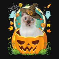 Happy Halloween Pumpkin Tonkinese Cat Witch Cute Hat Lover Baby Bibs | Artistshot