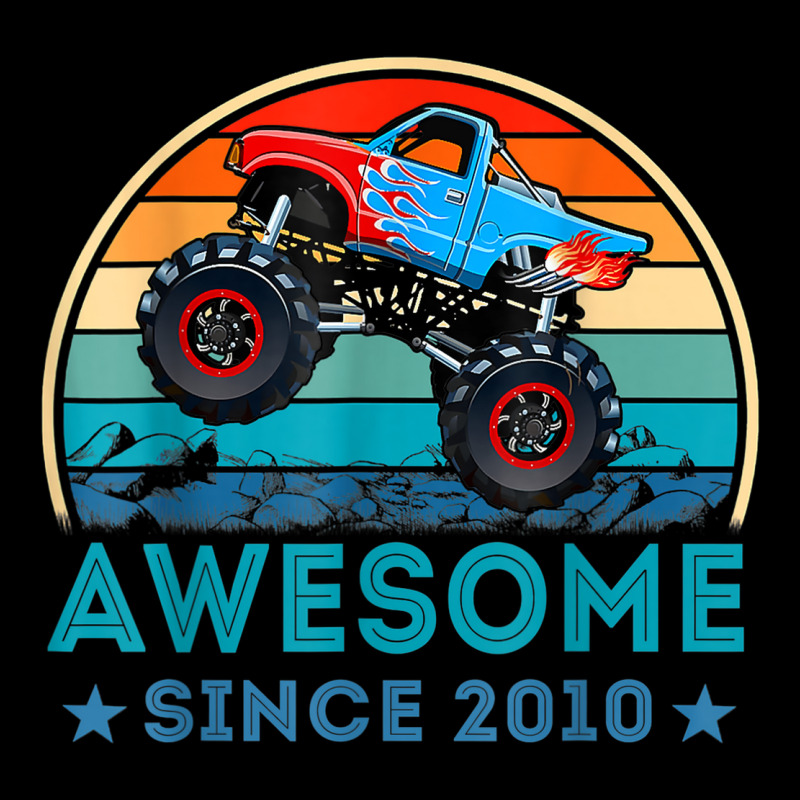 12 Awesome Since 2010 Monster Truck 12th Birthday Boys Baby Tee | Artistshot