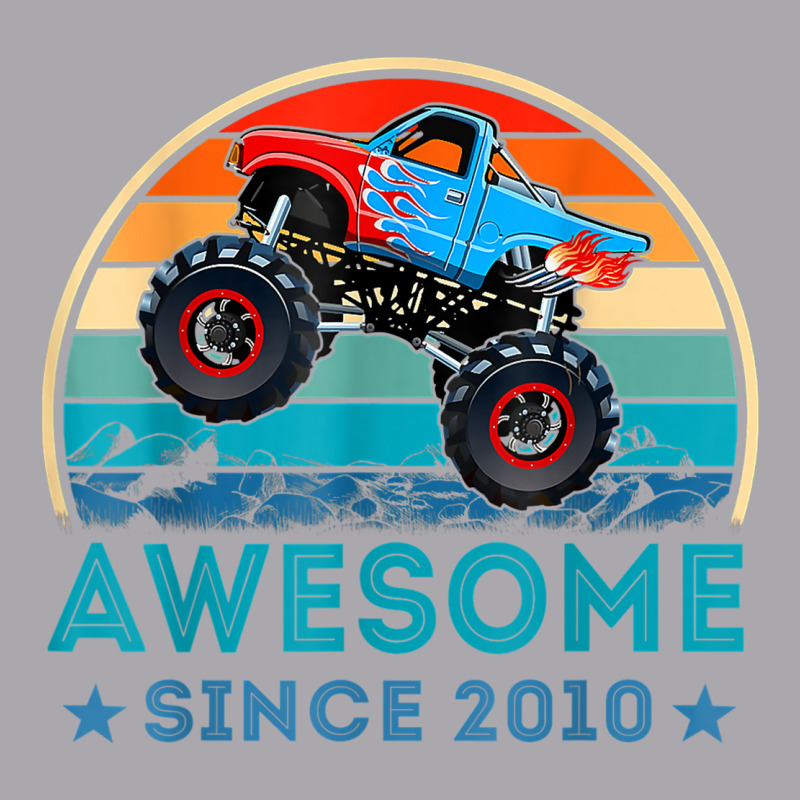 12 Awesome Since 2010 Monster Truck 12th Birthday Boys Youth 3/4 Sleeve | Artistshot