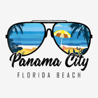 Panama City Beach Florida Palm Tree Sunglasses Souvenir Adjustable Cap | Artistshot