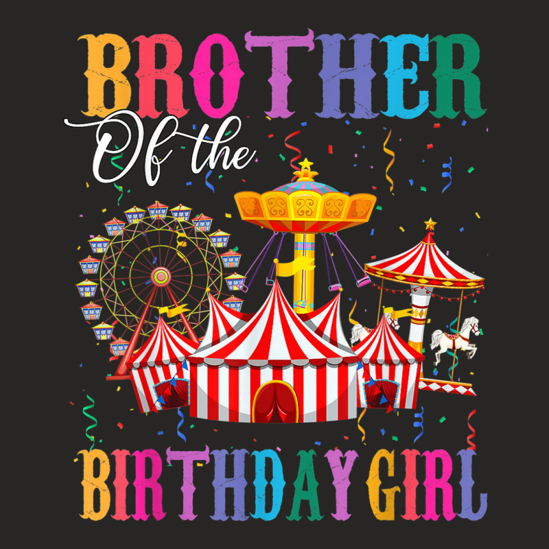 Brother Of Birthday Girl Ringmaster Circus Birthday Party Ladies Fitted T-Shirt by Lambent | Artistshot