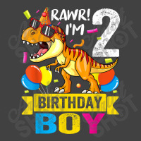 Rawr I'm 2nd Birthday Boy Dinosaur 2 Years Old Party Vintage T-shirt | Artistshot