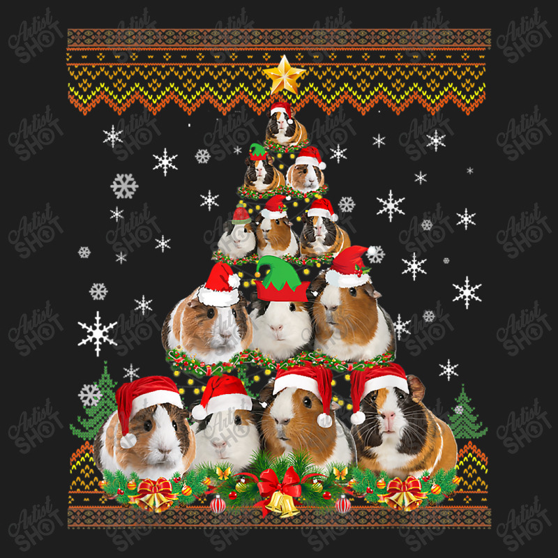 Funny Guinea Pig Christmas Ugly Sweater Christmas Tree Classic T-shirt | Artistshot