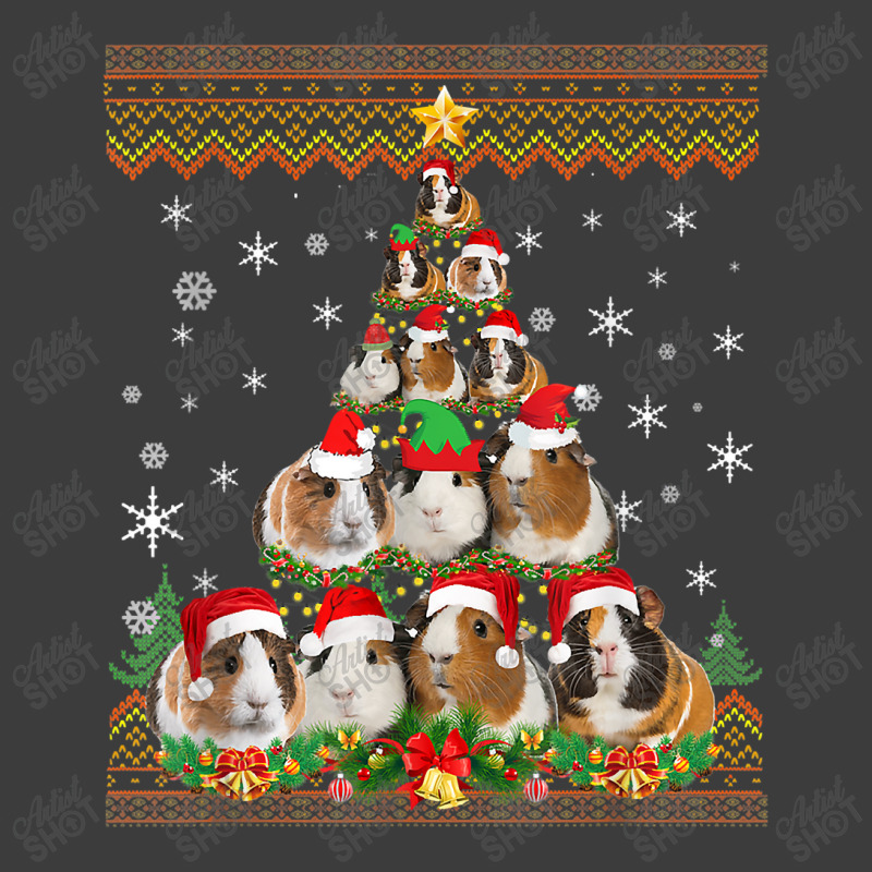 Funny Guinea Pig Christmas Ugly Sweater Christmas Tree Men's Polo Shirt | Artistshot