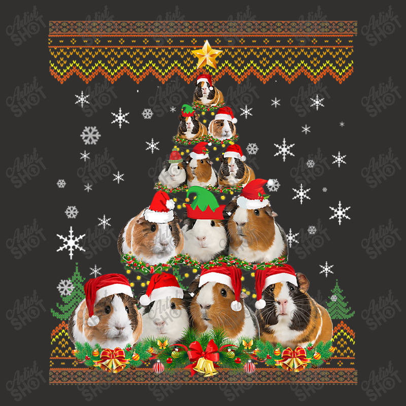 Funny Guinea Pig Christmas Ugly Sweater Christmas Tree Champion Hoodie | Artistshot