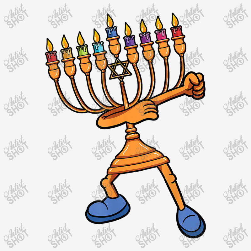 Hanukkah Dabbing Menorah Dab Dance Chanukah Jewish Landscape Canvas Print | Artistshot