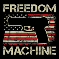 Freedom Machine   Pro Gun 2nd Amendment Pistol Usa (on Back) Men's Long Sleeve Pajama Set | Artistshot