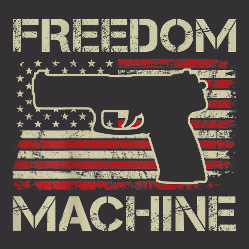 Freedom Machine   Pro Gun 2nd Amendment Pistol Usa (on Back) Vintage Hoodie | Artistshot