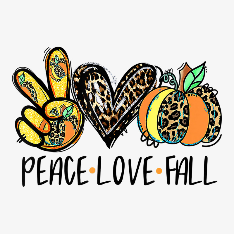 Peace Love Fall Vibes Pumkin Season Spooky Season Halloween Ladies Fitted T-Shirt by TeriAndrea | Artistshot