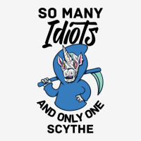 So Many Idiots And Just A Scythe I Hate People Fun 3 Adjustable Cap | Artistshot