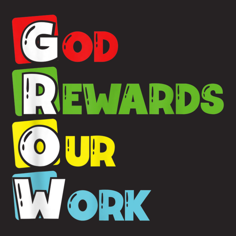 Grow God Rewards Our Work Christian Vintage Cap by Prestige | Artistshot