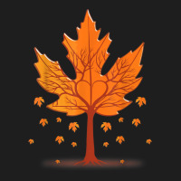 Maple Leaf Autumn Tree Orange Fall Leaves Season Classic T-shirt | Artistshot