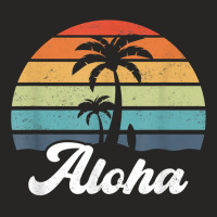 Aloha Hawaii Hawaiian Island Shirt Palm Beach Surfboard Surf T Shirt Ladies Fitted T-shirt | Artistshot