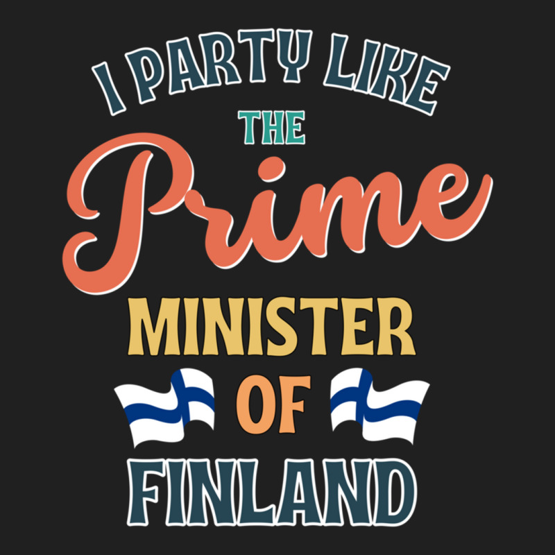 I Party Like The Prime Minister Of Finalnd Long Sleeve Ladies Polo Shirt by FRANKCANTU | Artistshot