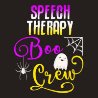 Speech Therapy Boo Crew Halloween Ghost Group Matching T Shirt Tank Top | Artistshot