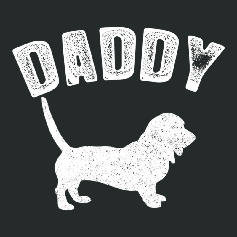 Basset Hound Mix Daddy Matching Family Women's Triblend Scoop T-shirt by King Davila | Artistshot