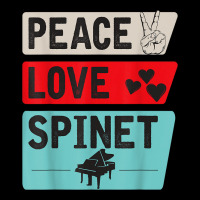 Peace Love Spinet Musical Instrument Spinet Harpsichord Men's 3/4 Sleeve Pajama Set | Artistshot